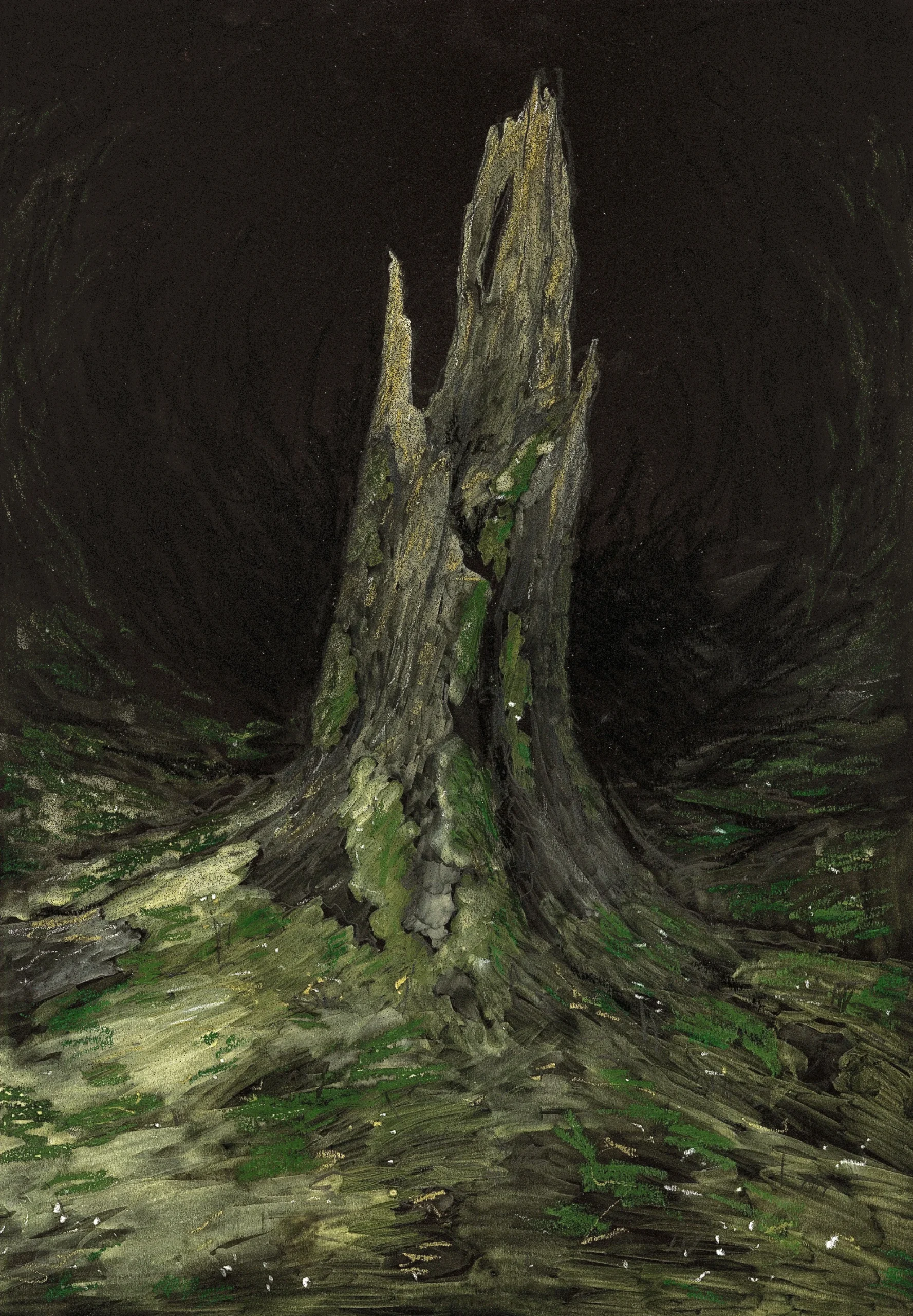 Tree stump illustration